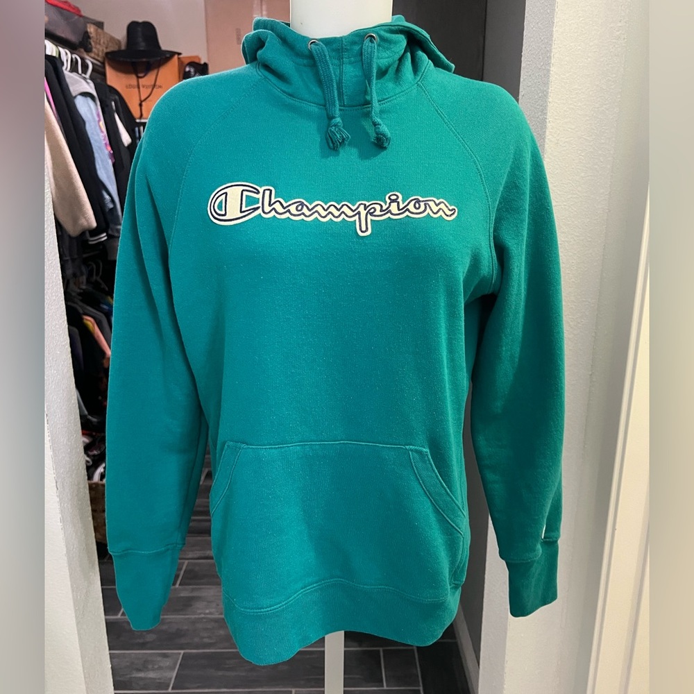 Champion Blue Logo Hoodie